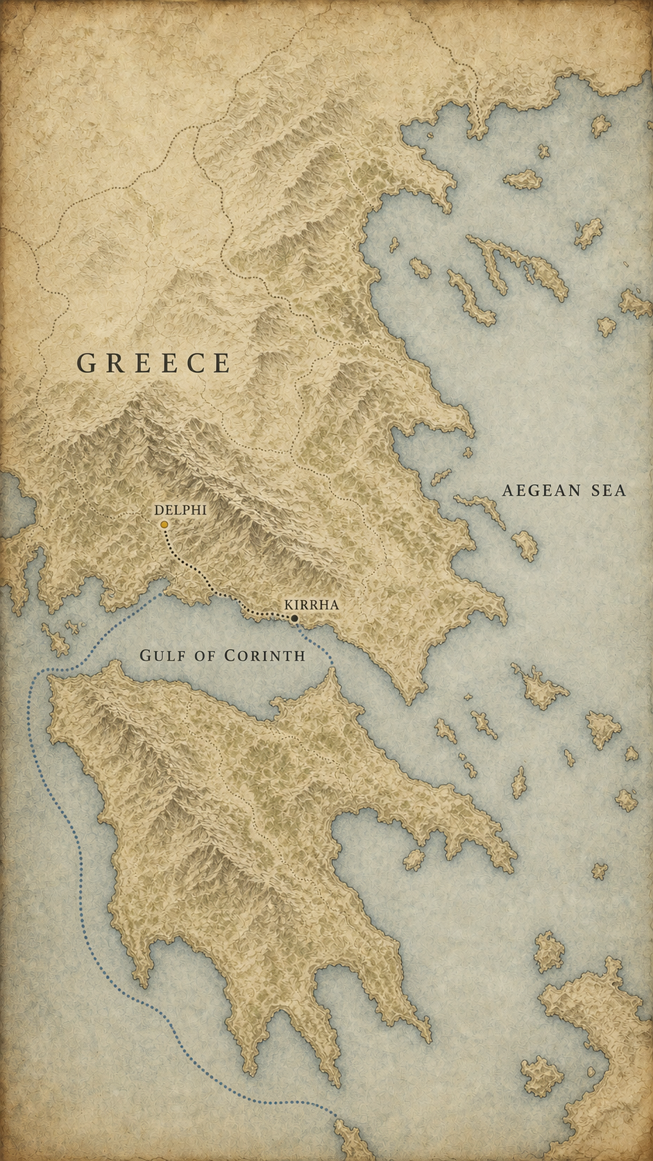 Map: Greece · Roman Greece, c. 100 AD