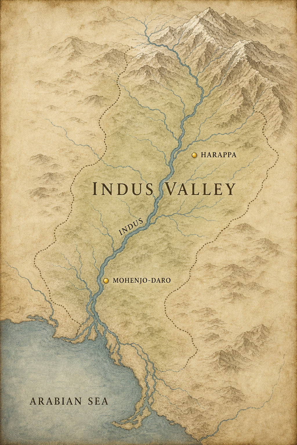 Map: Indus Valley · c. 2500 BC