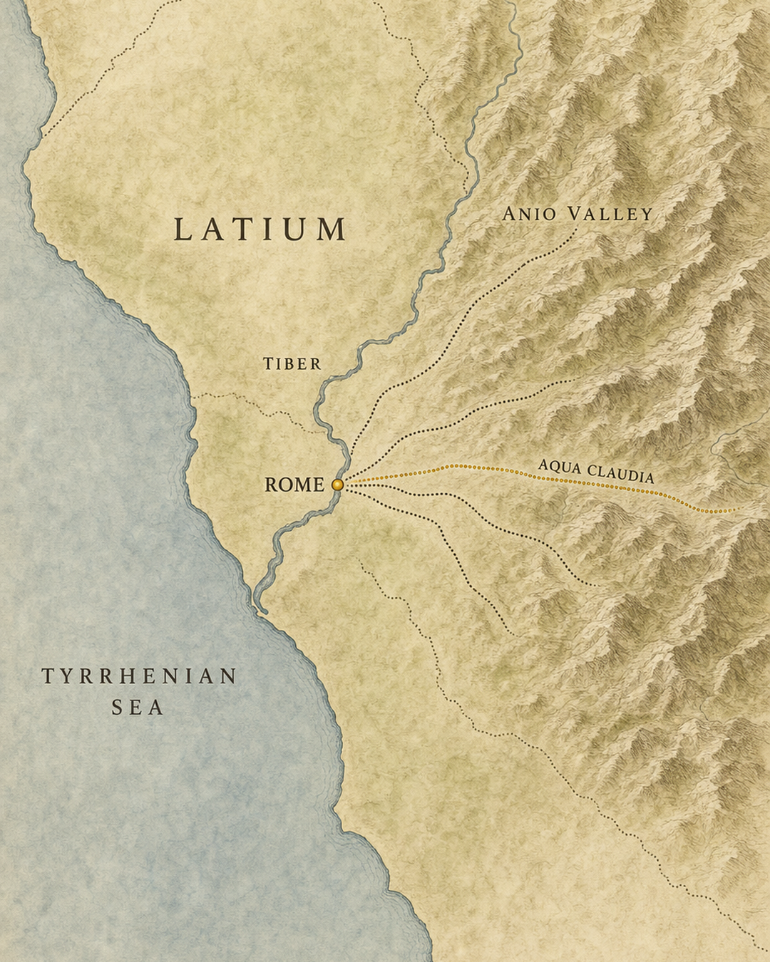 Map: Rome · c. AD 97
