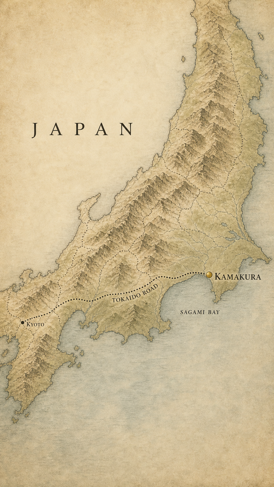 Map: Japan · c. 1280 AD